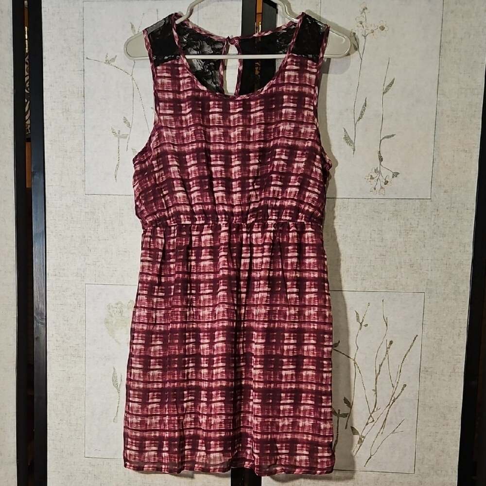 Forever 21 Purple Mini A-line Dress with Scoop Neck for Casual Night Out